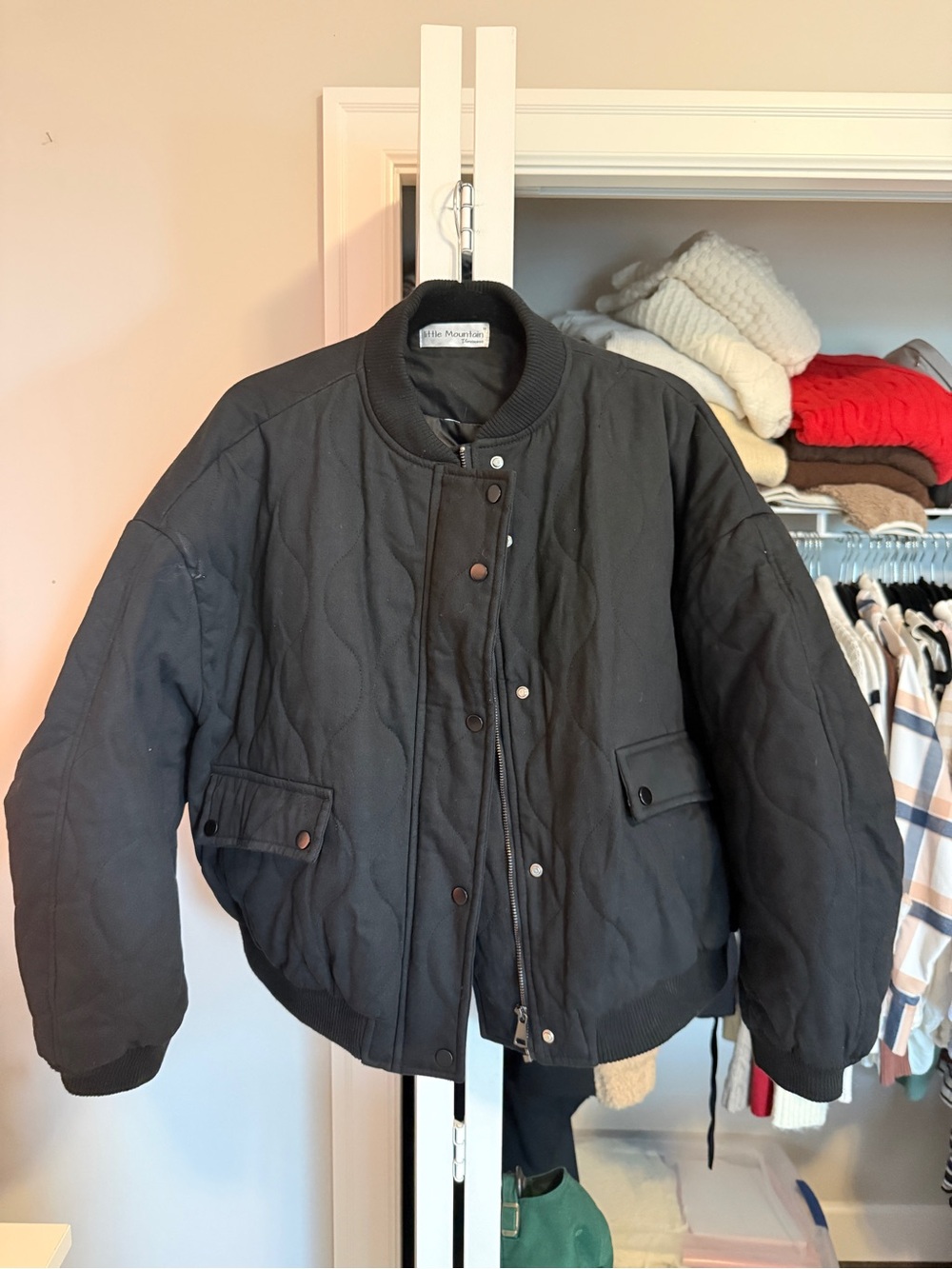 Quilted Bomber Jacket
